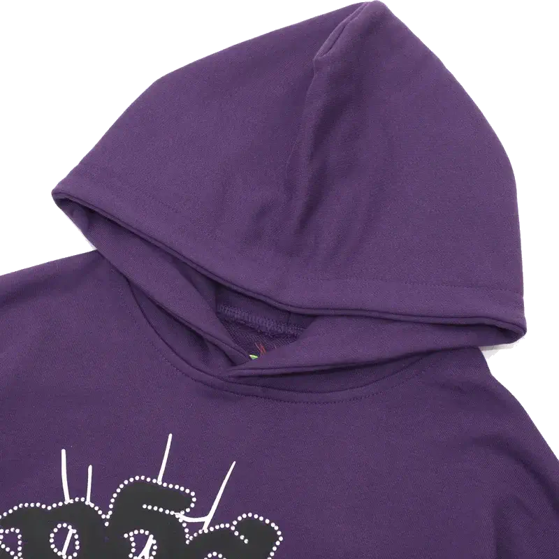 Sp5der Hoodie Web Purple hood