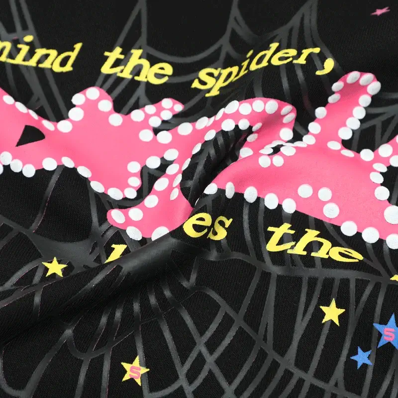 Sp5der Pnk Hoodie Black close