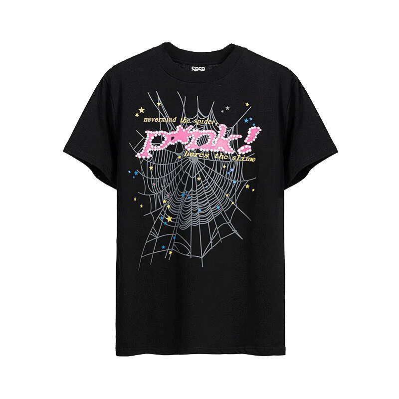 Sp5der T-Shirt P*nk Black