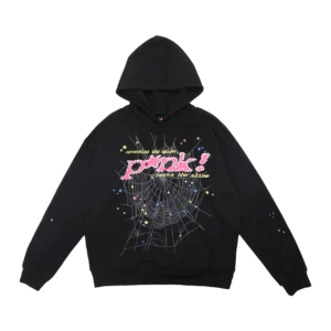 Sp5der Pnk Hoodie Black