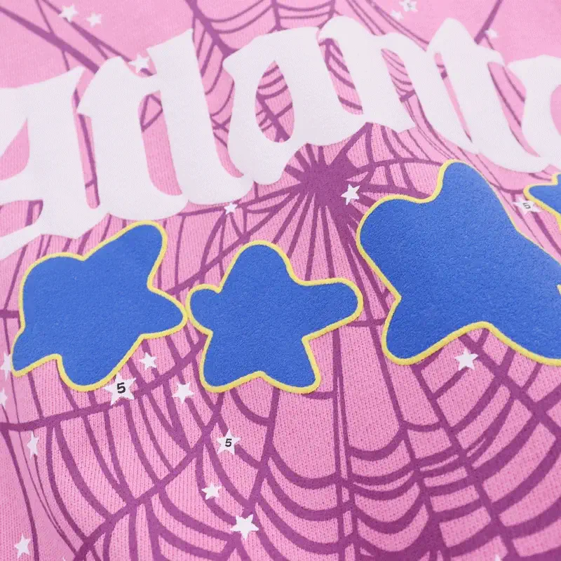 Sp5der Hoodie Atlanta Pink close