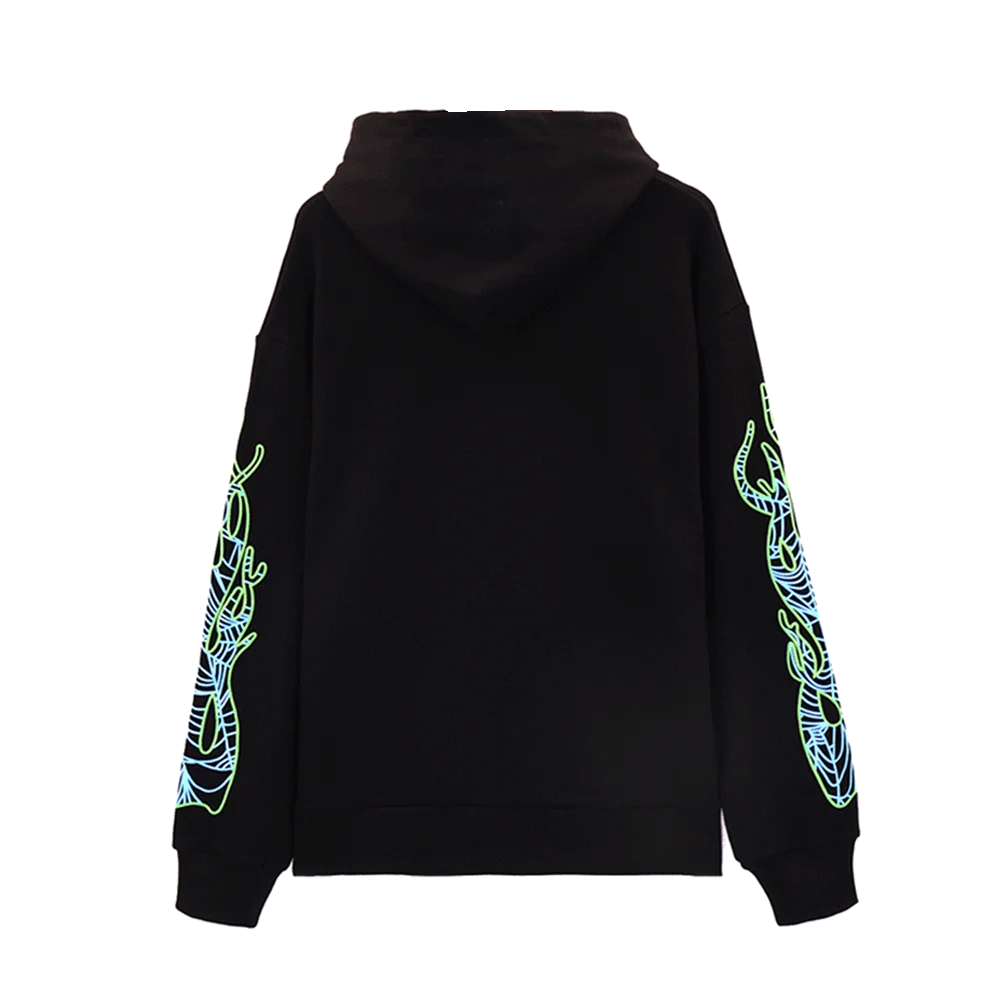 Sp5der Sweatsuit 999 Club Young Thug Black hoodie back