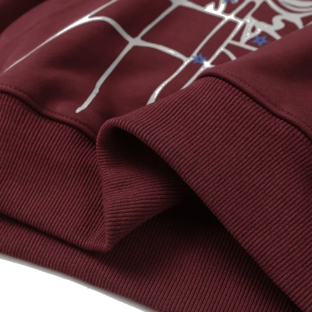 Sp5der Hoodie PNK Red fabric