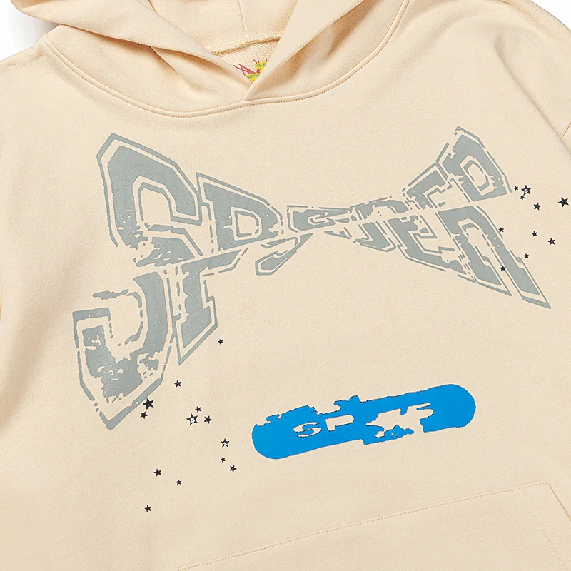 Sp5der Motocross Hoodie Beige – Ride in Style with Premium Comfort - Image 2