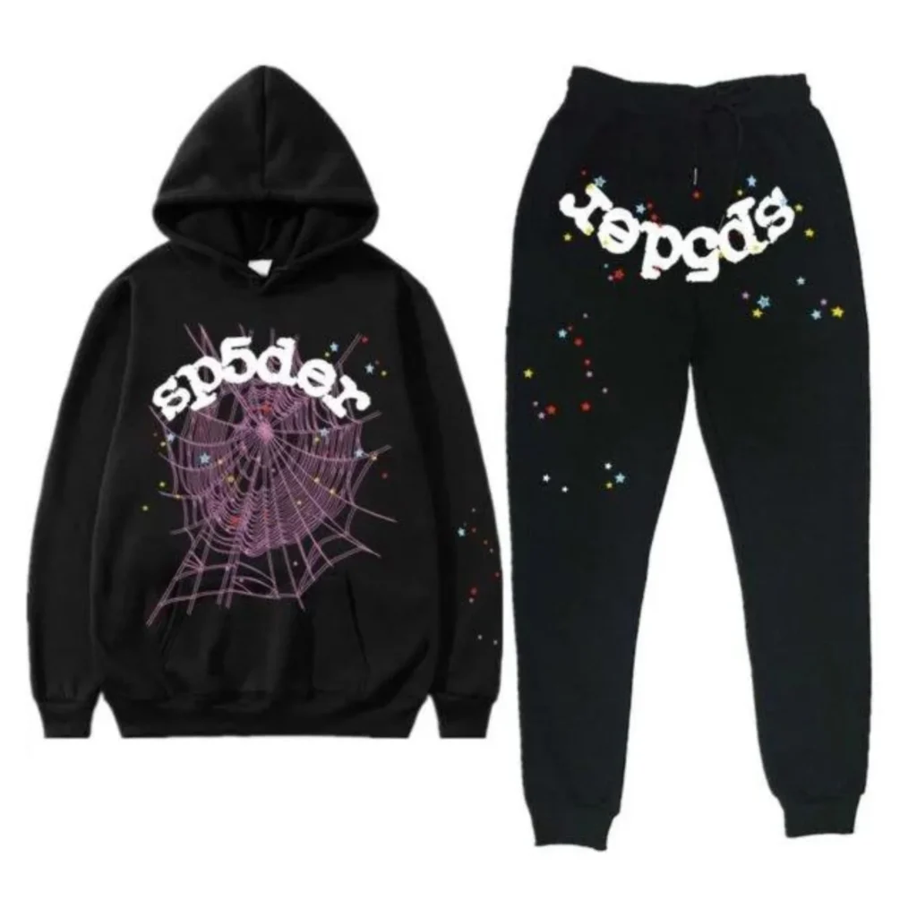 Sp5der Sweatsuit Worldwide Black