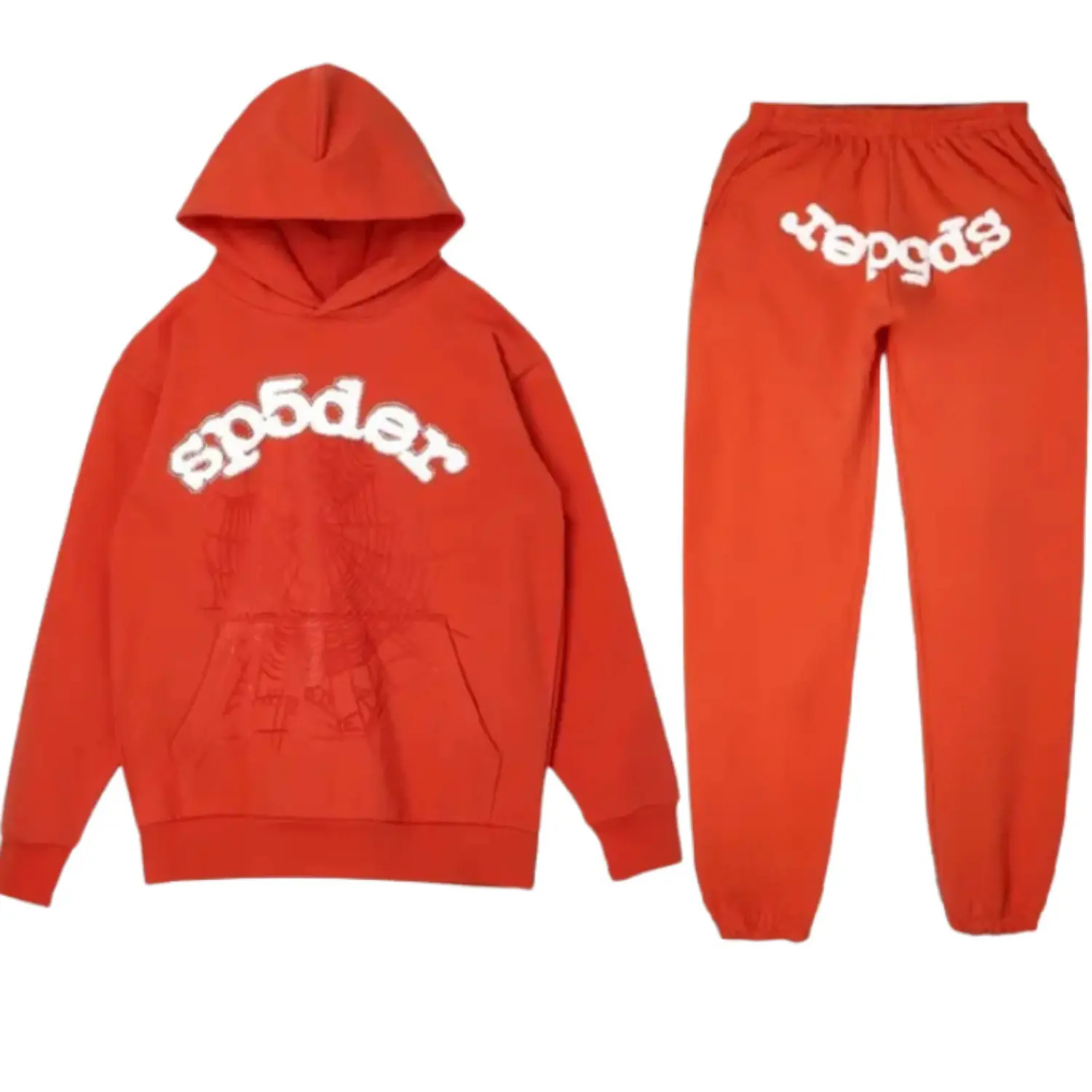 Sp5der Sweatsuit Worldwide Orange