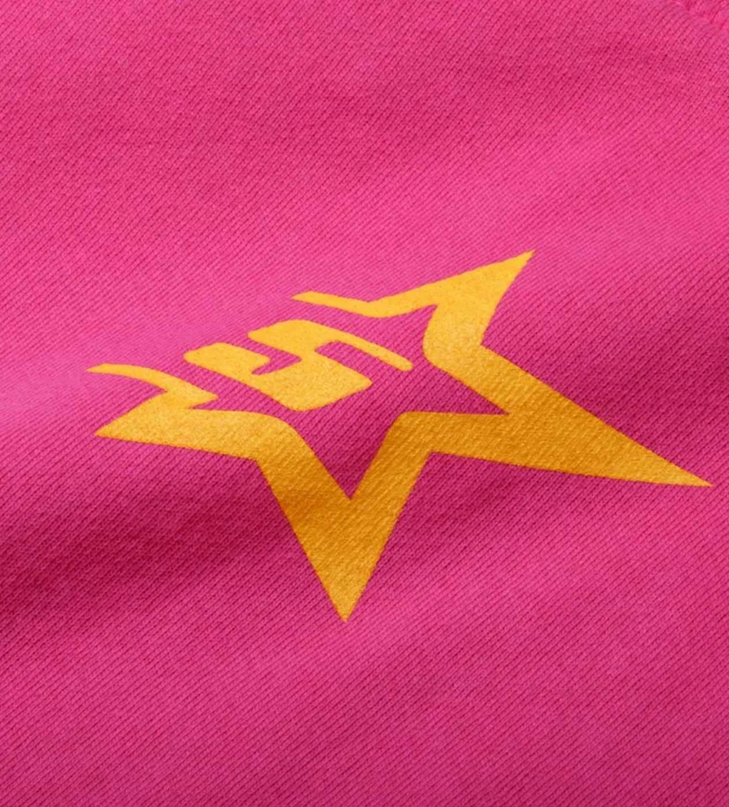 Sp5der Pnk Hoodie Pink logo