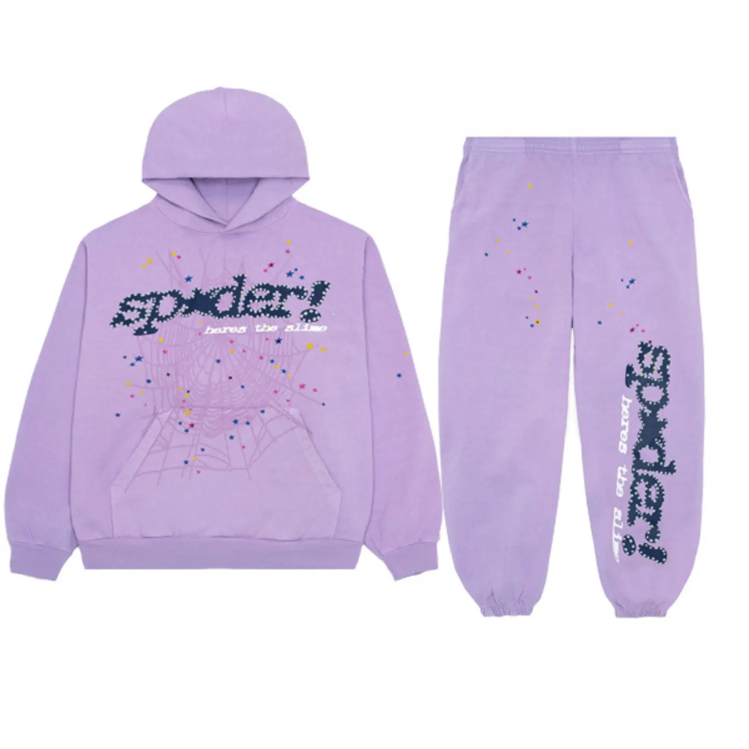 Sp5der Sweatsuit Acai Purple