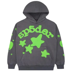 Sp5der Beluga Green-Grey Hoodie