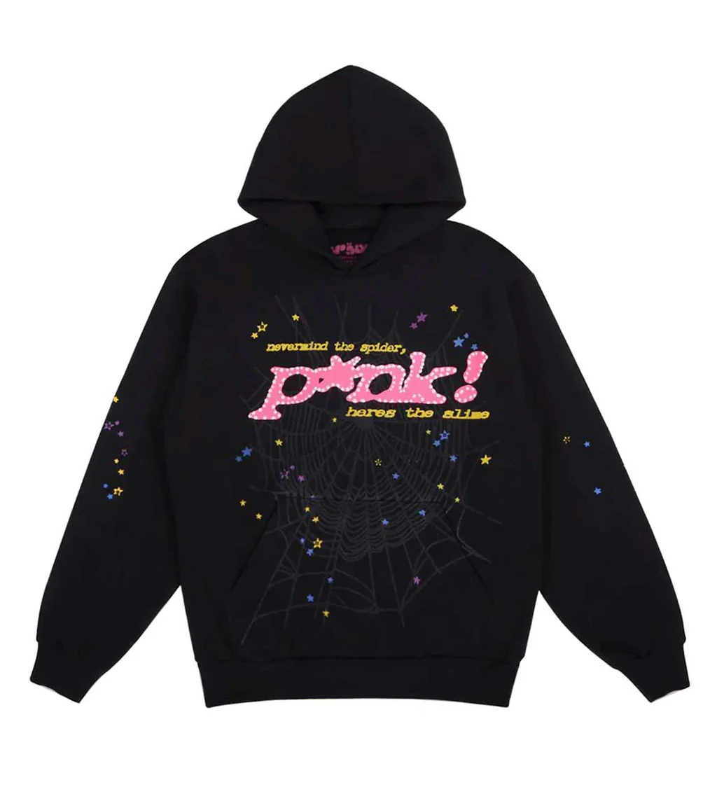 Sp5der Pnk Hoodie Black