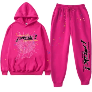 Sp5der P*NK Sweatsuit Pink