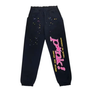 Sp5der Sweatpants P*NK Black