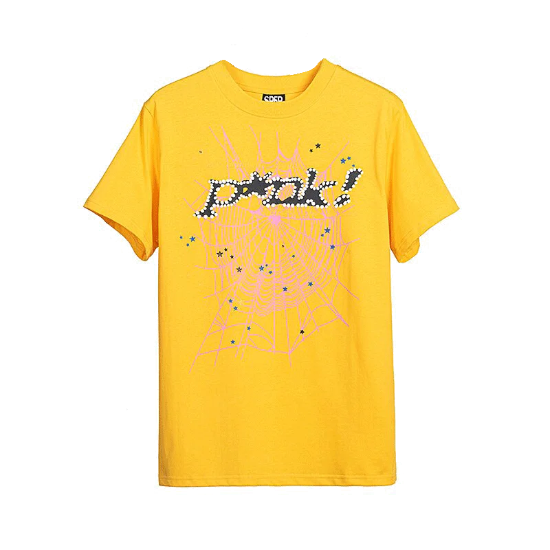 Sp5der T-Shirt P*nk Yellow