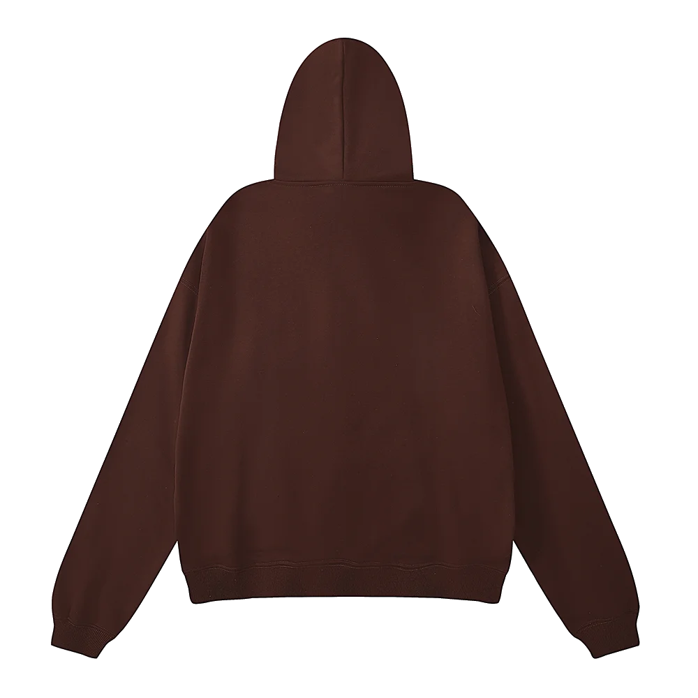 Sp5der Sweatsuit Angel Number Brown hoodie back